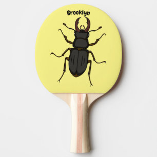 Raquete De Ping Pong Ilustração do inseto do besouro do Stag