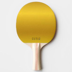 Raquete De Ping Pong Imagem da pá pingue-pongue de fundo de ouro metáli