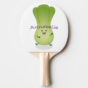 Raquete De Ping Pong Imagem de desenho animado bonito de "baby bok choy