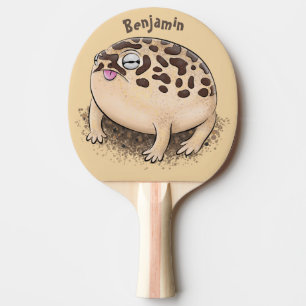 Raquete De Ping Pong Imagem de desenho animado do sapo de chuva deserto