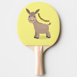 Raquete De Ping Pong Imagem de desenho animado em miniatura giro e boni