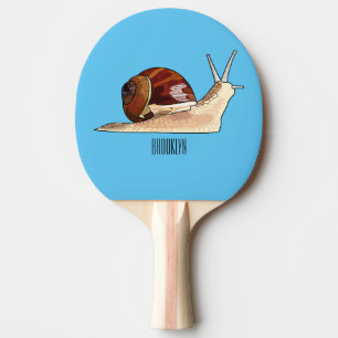 Raquete De Ping Pong Imagem de desenho em caracol