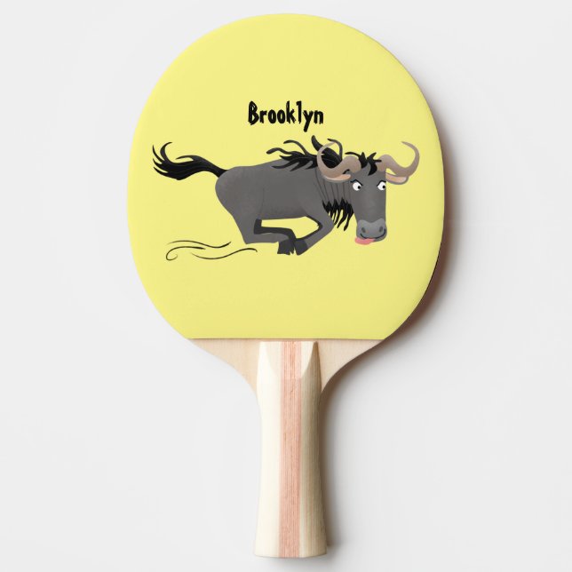 Raquete De Ping Pong Imagem de desenhos animados de geleia engraçada (Frente)