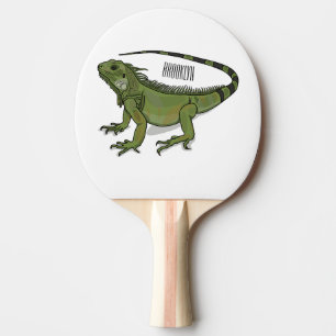 Raquete De Ping Pong Imagem do desenho de Iguana