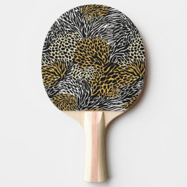 Raquete De Ping Pong Impressão animal mista Zebra Leopard Tiger Mistura