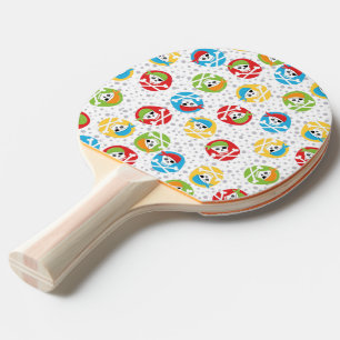 Raquete De Ping Pong Impressão completo da pá de Pong do sibilo para