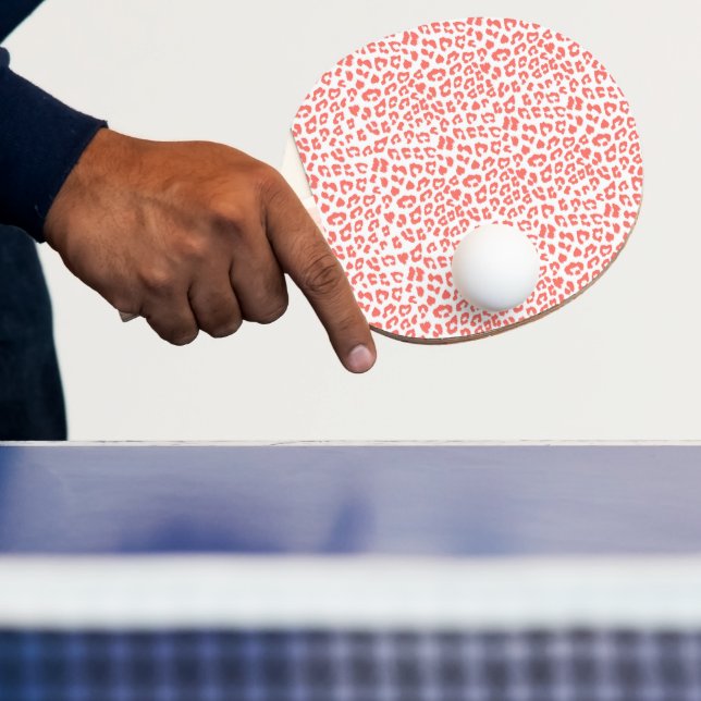 Raquete De Ping Pong Impressão Coral Leopardo (Insitu)