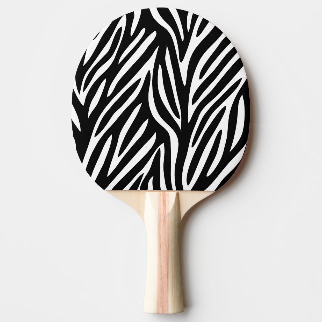 RAQUETE DE PING PONG IMPRESSÃO DA ZEBRA (Frente)