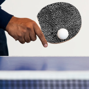 Raquete De Ping Pong Impressão de Elefante Preto e Branco