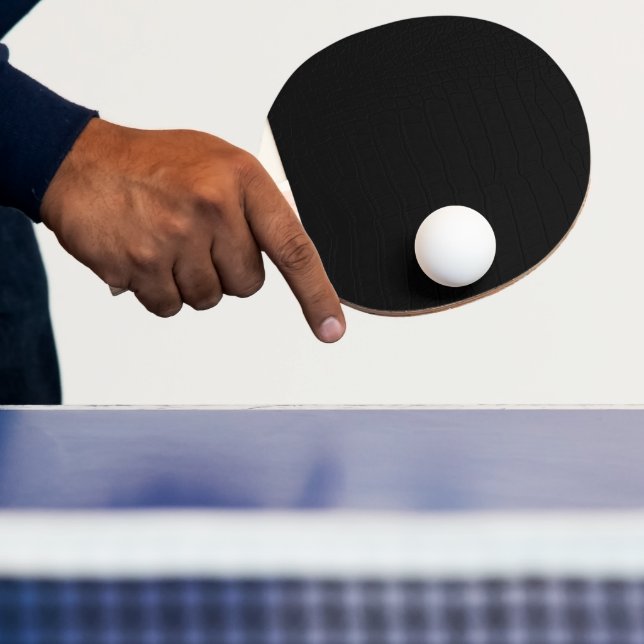 Raquete De Ping Pong Impressão de Pele de Crocodilo Preto (Insitu)