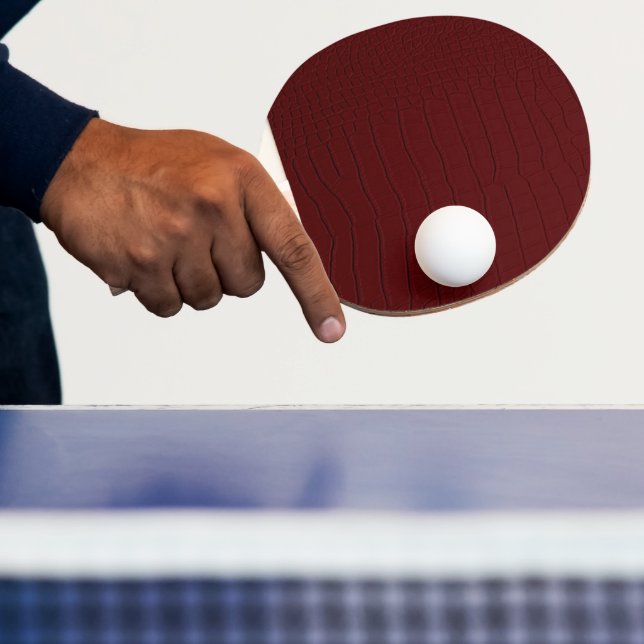 Raquete De Ping Pong Impressão de Pele de Crocodilo Vermelha (Insitu)