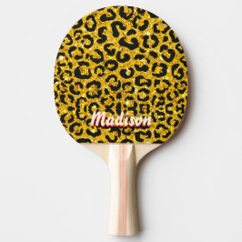 Raquete De Ping Pong Impressão eréctil de ouro elegante 3D Monograma
