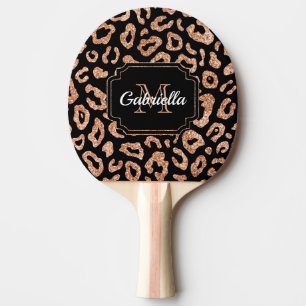 Raquete De Ping Pong Impressão Leopard Lítida