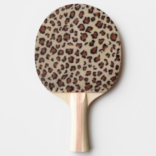 Raquete De Ping Pong Impressão Leopardo (Frente)