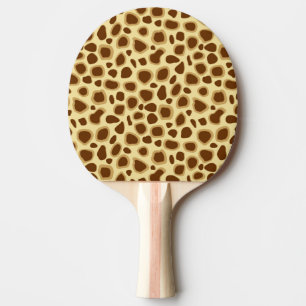 Raquete De Ping Pong Impressão Leopardo - Castanho de Chocolate e Banho