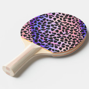 Raquete De Ping Pong Impressão preto e cor-de-rosa Dalmatian