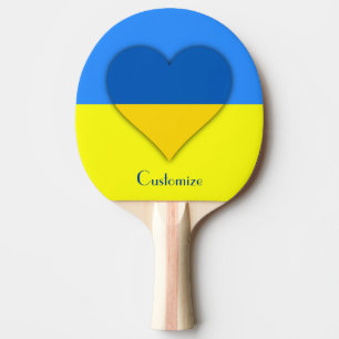 Raquete De Ping Pong Indicador da Ucrânia Blue Yellow Thunder_Cove