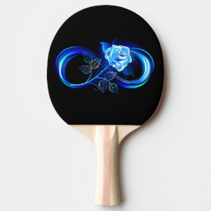 Raquete De Ping Pong Infinidade brilhante com rosa azul