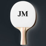Raquete De Ping Pong Iniciais Personalizados Clássicos do Monograma Mod<br><div class="desc">Pino Pong Ping Iniciais Personalizados Clássicos do Monograma Moderno</div>