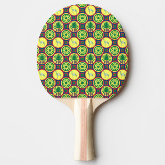 Raquete De Ping Pong Jamahiri ® Libya | Africa Pattern 