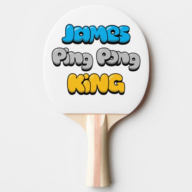 Raquete De Ping Pong James Ping Pong King (Frente)