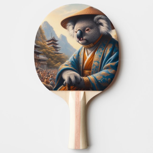 Raquete De Ping Pong Japão antigo da Koala (Frente)