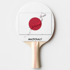 Raquete De Ping Pong JAPÃO FLAG & MAP Hinomaru personalizado