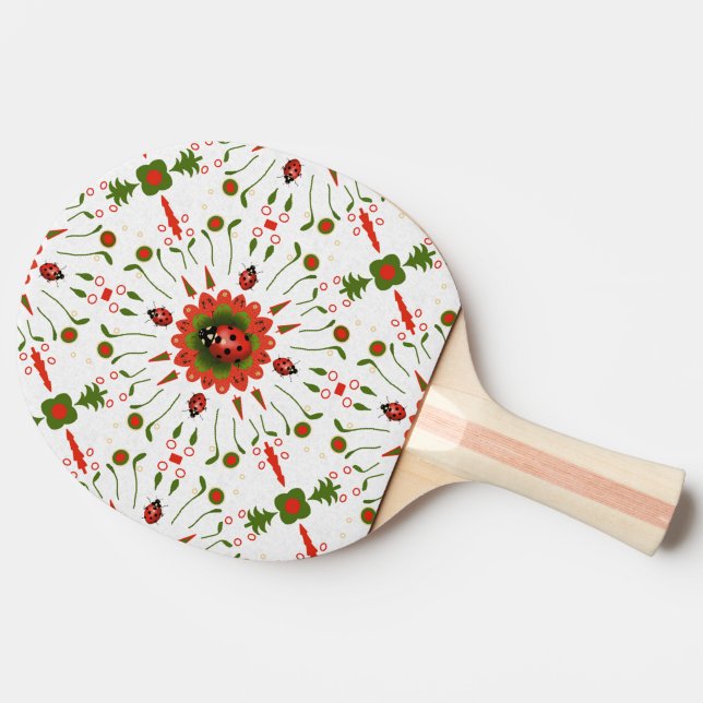 Raquete De Ping Pong Joaninha do Natal (Lateral)