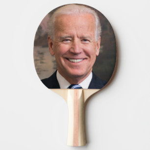 Raquete De Ping Pong Joe Biden Foto Retrato