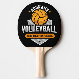 Raquete De Ping Pong Jogador da Equipe de Varsity para Escola de TEXTO