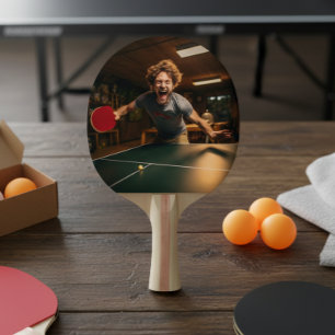 Raquete De Ping Pong Jogador de Esportes com Foto Personalizada