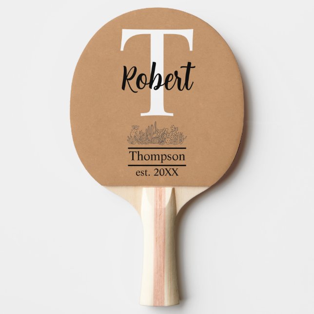 Raquete De Ping Pong Jogo de Convidado Ping Pong Personalizado para Cas (Frente)