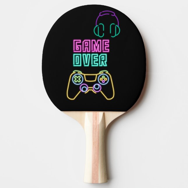 Raquete De Ping Pong Jogo legal Neon. (Frente)