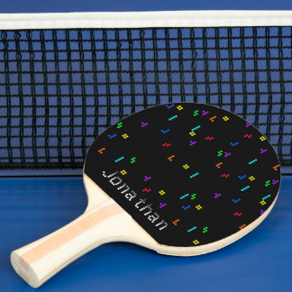 Raquete De Ping Pong Jogos de Quebra-cabeça de Jogada Coloridos em Bloc