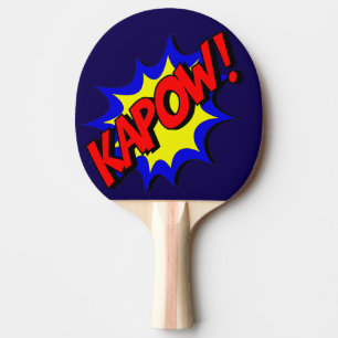 Raquete De Ping Pong Kapow da revista em quadrinhos! Exclamação