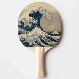 Raquete De Ping Pong Katsushika Hokusai A onda do Excelente de Kanagawa