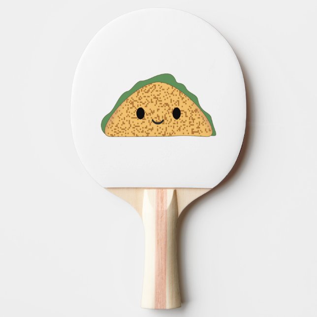 Raquete De Ping Pong Kawaii Taco (Frente)