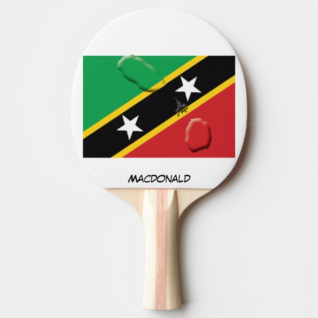 Raquete De Ping Pong KITS DE rua NEVIS SINALIZADOR E MAP Preto Personal (Frente)