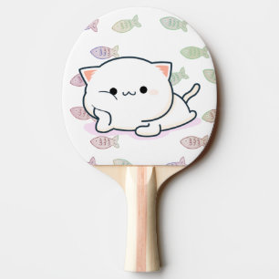 Raquete De Ping Pong Kitten Cheeky Estilo Kawaii