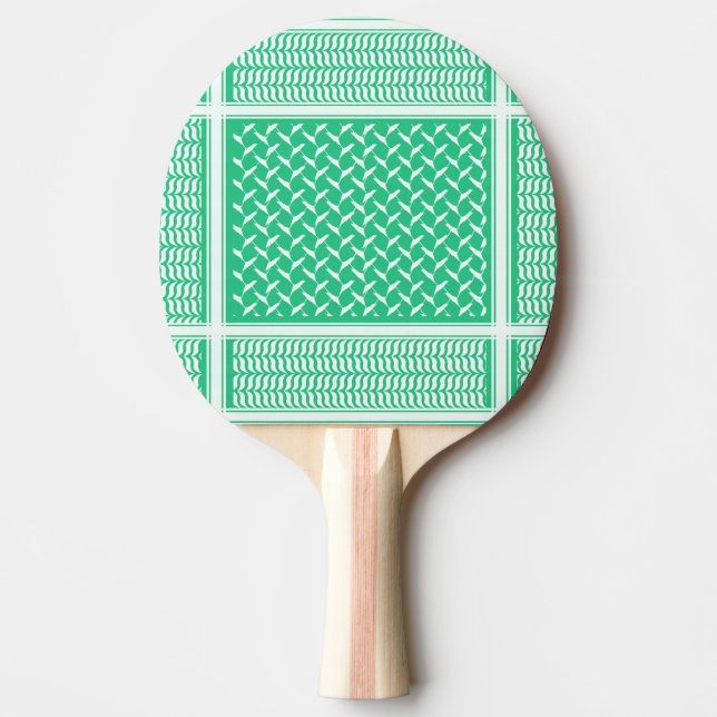 Raquete De Ping Pong Kuffiya palestina Gradiente Verde (Frente)