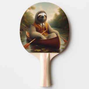 Raquete De Ping Pong Lama Em Uma Canoa