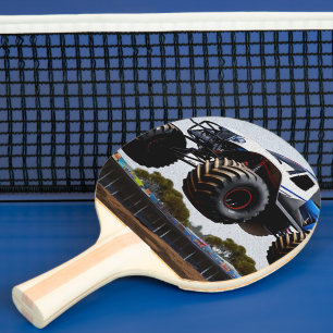 Raquete De Ping Pong Lançamento de caminhão monstro, pino pino
