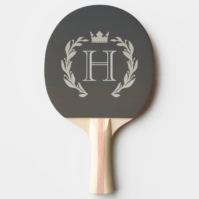 Raquete De Ping Pong Laurel Wreath Monograma (Frente)