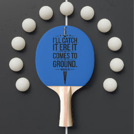 Raquete De Ping Pong Legal citação moderna, preto e azul