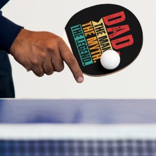 Raquete De Ping Pong lenda do mito do homem desportivo engraçado do pai