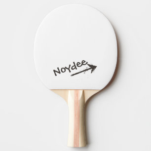 Raquete De Ping Pong Letras pretas e seta em você