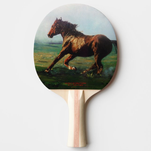 Raquete De Ping Pong Liberdade/Liberdade (Frente)
