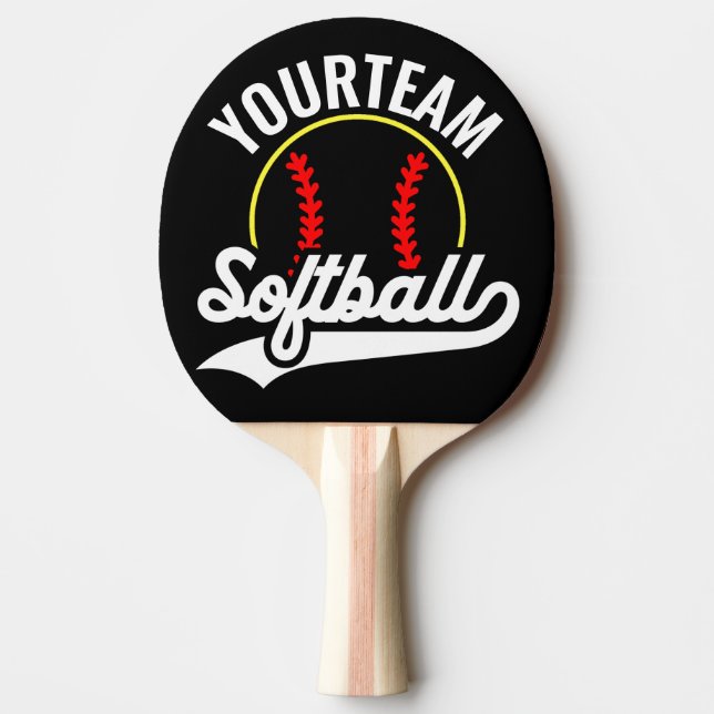 Raquete De Ping Pong Liga Personalizada do ADD do Jogador do Softball T (Frente)