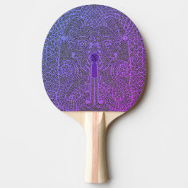 Raquete De Ping Pong Lilac/preto do Pino Pong do Dragão Personalizado