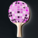 Raquete De Ping Pong Lilás Rosa Púrpura Retro Moderna Bola de Disco Ros<br><div class="desc">Dança,  dança! Design de mirrorball de disco verde para cada rainha dançante. Ilustração da bola Disco,  decoração estética doméstica rosa,  produtos de festa e presentes.</div>
